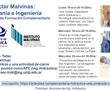 Seminario taller «Proyectar Malvinas: Soberanía e Ingeniería»